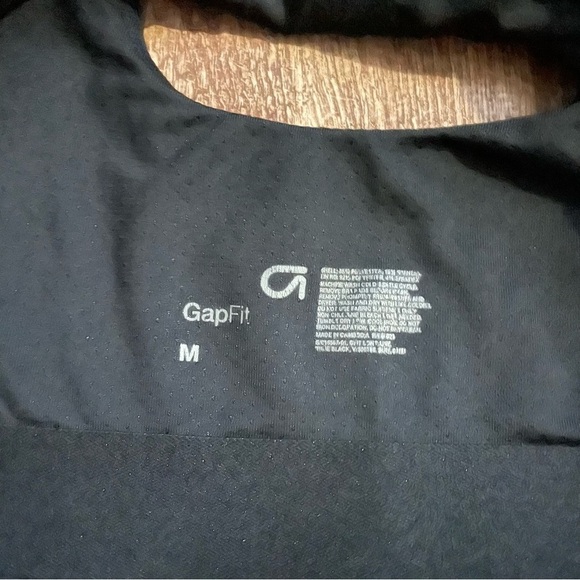 Gapfit Black Razorback Sports Bra Size Medium - Picture 3 of 3